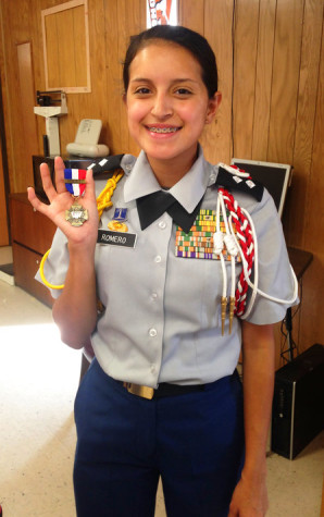 Battalion Commander Natalie Romero plans to continue ROTC in college and eventually serve our country in the armed services.